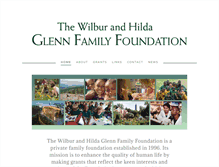 Tablet Screenshot of glennfamilyfdn.org